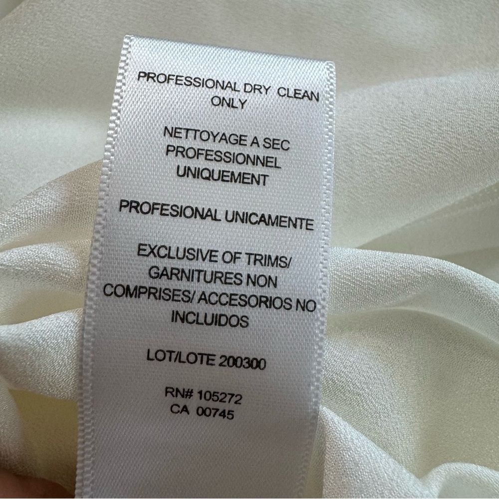 Halston Draped Maxi Dress White‎ Crepe One Shoulder Gown $553 new - Picture 14 of 14